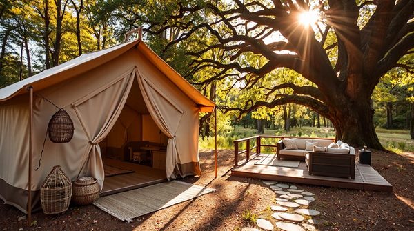 Glamping en auvergne : un séjour unique entre confort et nature